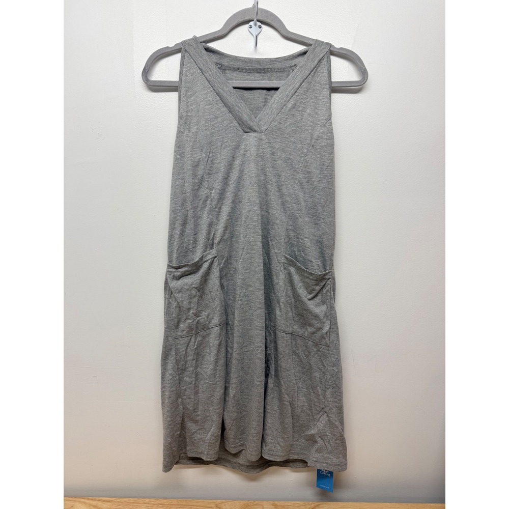 CUPSHE Women's Grey Sleeveless V Neck Pocket Dress Cover Up‎ Medium New #64